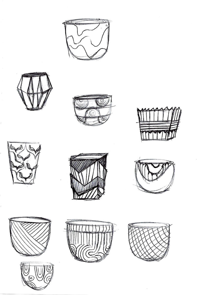 planter box sketches